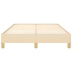 vidaXL Cadre de lit Crème 120 x 200 cm Tissu