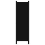 vidaXL Cloison de séparation 3 panneaux Noir 150x180 cm
