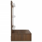 vidaXL Armoire à miroir avec LED Chêne marron 60x31 5x62 cm
