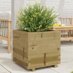vidaXL Jardinière 50x50x49 5 cm bois de pin imprégné