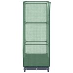 vidaXL Jardinière surélevée avec housse aspect rotin 40x40x123 cm