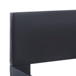 vidaXL Cadre de lit avec LED sans matelas noir 120x200 cm