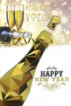 Carte Bonne Année Meilleurs Vœux +enveloppe12x17 5cm