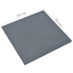 vidaXL Carreaux de protection antichoc 18Pièces Caoutchouc 50x50x3cm Gris