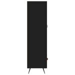 vidaXL Buffet haut noir 69 5x31x115 cm bois d'ingénierie