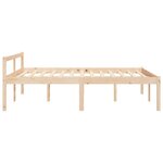 vidaXL Lit pour personne âgée 140x190 cm bois massif de pin