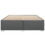 vidaXL Cadre de lit sans matelas gris foncé 180x200 cm tissu