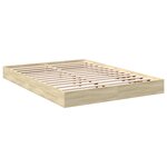vidaXL Cadre de lit sans matelas chêne sonoma 140x200 cm