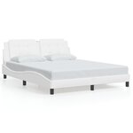 vidaXL Cadre de lit sans matelas blanc 160x200 cm similicuir