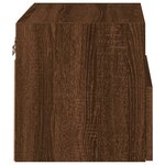 vidaXL Meuble TV mural chêne marron 40x30x30 cm bois d'ingénierie
