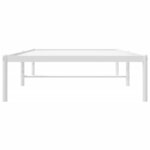 vidaXL Cadre de lit métal sans matelas blanc 90x190 cm