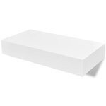 vidaXL Étagères murales avec tiroirs 2 Pièces Blanc 48 cm