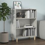 vidaXL Buffet Gris béton 69 5x32 5x90 cm Bois d'ingénierie