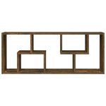 vidaXL Étagère murale Chêne fumé 36x16x90 cm Bois d'ingénierie
