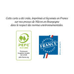 Carte simple bouton d'or créée et imprimée en france - happy