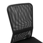 Chaise fauteuil siège de bureau informatique étude 44 x 52 x 100 cm tissu en maille noir 02_0024036