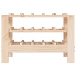 vidaXL Casier à vin 61 5x30x42 cm Bois de pin massif