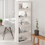 vidaXL Bibliothèque/Séparateur de pièce Blanc 60x30x167 5cm Pin massif