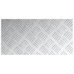 vidaXL Plaques en Aluminium à Motifs en Damier 4 Pièces Antidérapantes 40x20 cm