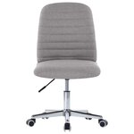 vidaXL Chaises à manger lot de 2 gris clair tissu