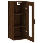 vidaXL Armoire murale chêne marron 34 5x34x90 cm