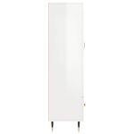 vidaXL Buffet haut blanc brillant 69 5x31x115 cm bois d'ingénierie