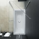 vidaXL Cabine de douche pliante ESG 120x68x130 cm