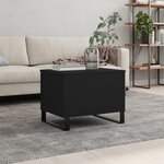 vidaXL Table basse Noir 60x44 5x45 cm Bois d'ingénierie