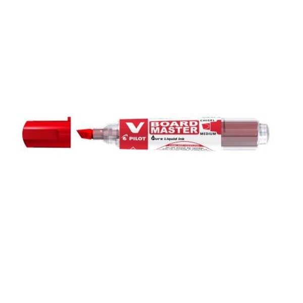Marqueur Rechargeable V BOARD MASTER Begreen Pte Biseauté Moyenne Rouge PILOT