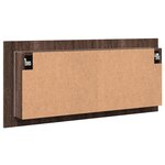 vidaXL Armoire à miroir à LED de bain chêne marron 100x12x45 cm