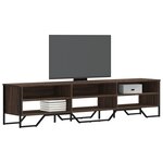vidaXL Meuble TV chêne marron 180x34x41 cm bois d'ingénierie