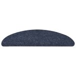 vidaXL Tapis d'escalier autocollants 15 Pièces 56x17x3 cm Bleu
