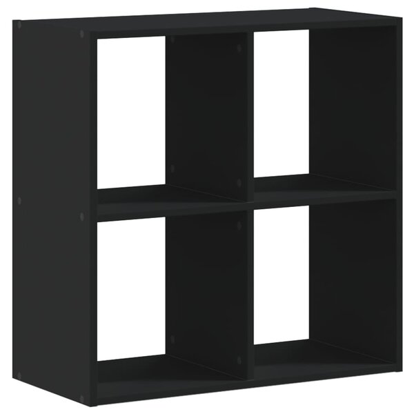 vidaXL Bibliothèque noir 68 5x32x68 5 cm bois d'ingénierie