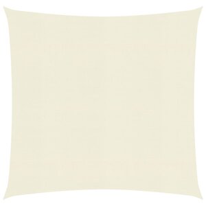 vidaXL Voile d'ombrage 160 g/m² Crème 3x3 m PEHD