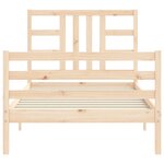 vidaXL Cadre de lit sans matelas 100x200 cm bois massif de pin