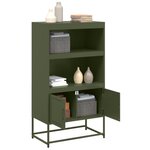 vidaXL Meuble TV anthracite 100 5x39x60 5 cm acier