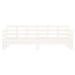 vidaXL Lit coulissant sans matelas blanc 2x(90x190) cm
