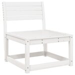 vidaXL Canapé de jardin blanc bois de pin massif