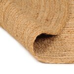 vidaXL Tapis Jute tressé 210 cm Rond