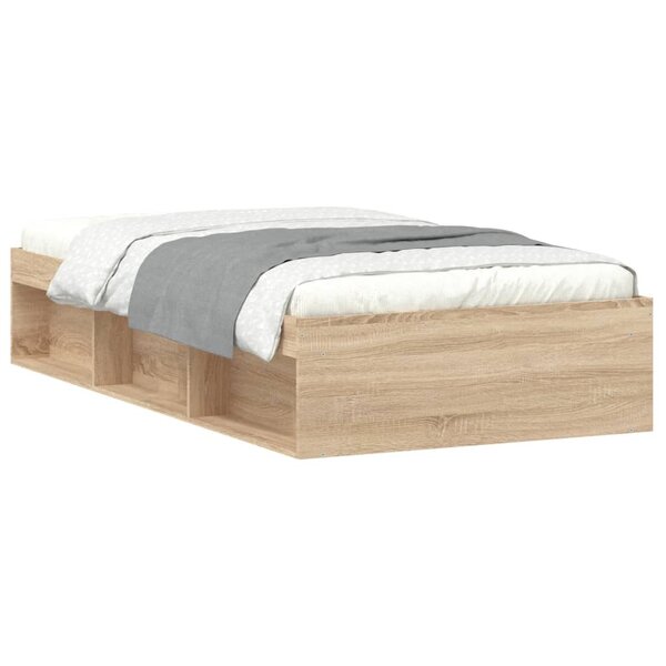 vidaXL Cadre de lit sans matelas chêne sonoma 90x200 cm