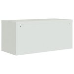 vidaXL Classeur gris clair 90x40x40 cm acier