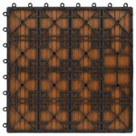 vidaXL Carreaux de terrasse 22 Pièces 30 x 30 cm 2 m² WPC Teck
