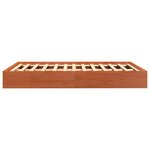 vidaXL Cadre de lit sans matelas cire marron 120x200cm bois pin massif