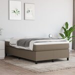 vidaXL Cadre de lit Taupe 120x200 cm Tissu