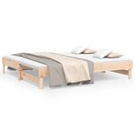 vidaXL Lit coulissant sans matelas 2x(90x190) cm Bois de pin massif