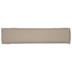 vidaXL Coussins de palette pour banc 2 Pièces Taupe 180x40x8 cm Tissu Oxford