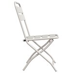 vidaXL Chaises de jardin pliantes 2 Pièces Beiges 42x52x82 cm Acier enduit de poudre
