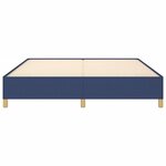 vidaXL Cadre de lit sans matelas bleu 160x200 cm tissu
