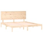 vidaXL Cadre de lit bois massif 180x200 cm super king