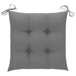 vidaXL Chaises pliables d'extérieur lot de 2 et coussins Bois d'acacia